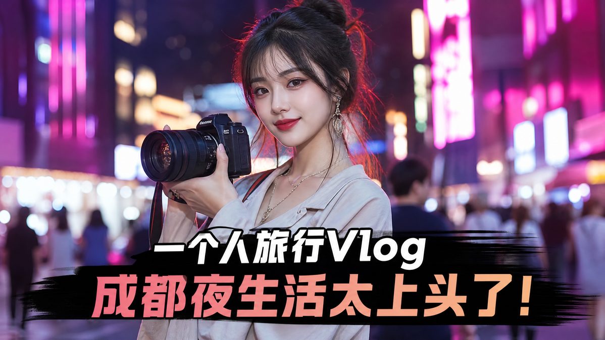 芒果视频城市夜景Vlog视频教程